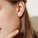 925 Sterling Silver Minimalist Jewelry Female Airplane Earrings Lightning  Ear Stud  Fashion Jewelry  Girls Gift