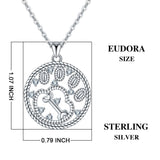 925 Sterling Silver lovely Cat Footprint Cubic Zirconia Pendant Necklaces Women Fine Jewelry For Girl Christmas gift
