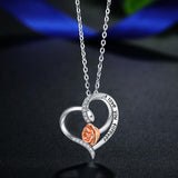 925 Sterling silver Flower Pendant Gold Rose Necklace I Love You Forever Style Romantic Jewelry for Women