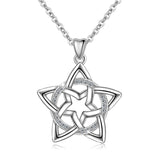 Star Pendant Flower Necklace 