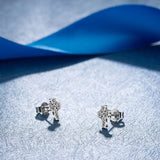 925 Sterling Silver Celtics Cross Stud Earrings for Women Girls Romantic Gift Fashion Sterling-silver Jewelry