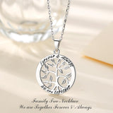 925 Sterling Silver Tree Of life Pendant Necklace with Fine Jewelry Box Jewelry for Women Anniversary Christmas Gift