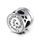 Personalized 925 Sterling Silver Cylinder Box Color Photo Charm