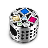 Sterling Silver Colorful Charm Fit for Bracelet and Necklace - 925 Sterling Silver OEM And Customization