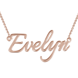 Personalized "Evelyn"Style Adjustable 16”-20” Name Necklace