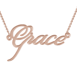 "Grace" Style Personalized Name Necklace Adjustable Chain16”+2”