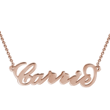 Carry Your Name 14K  Gold Personalized Name Necklace Adjustable Chain-White Gold/Yellow Gold /Rose Gold