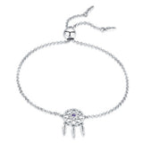 925 Silver Adjustable Dreamcatcher Charm Bracelet Gift for Women