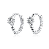 925 Sterling Silver Woman Loves Stud Earrings Love Hoop Earrings for Woman