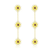 Sunflower Tassels Earrings