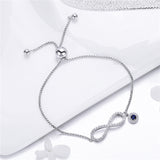 Silver infinity  Adjustable Bracelets