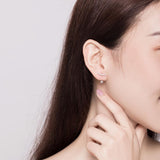 Sterling Silver Star  Cuff Ear Climber Cubic Zirconia Crystal Star Stud Earrings For Women
