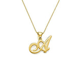 925 Sterling Silver Personalized Initial Pendant Necklace
