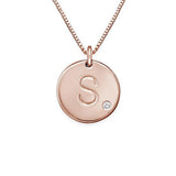 925 Sterling Silver Personalized Initial Diamond Necklaces Adjustable 16”-20” - 925 Sterling Silver OEM And Customization