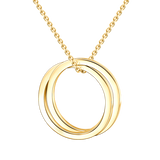925 Sterling Silver Personalized Engravable Double Loop Necklace Adjustable 16”-20”