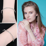 Love Heart Bangles  bracelet 925 Sterling Silver Bangles Bracelet Bracelets For Women Silver 925 Jewelry