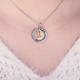 Moon Star Silver Pendant Necklace 925 Sterling Silver Choker Statement Necklace Women Silver 925 Jewelry Without Chain