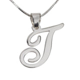 925 Sterling silver/Copper Classic Initial Pendant Personalized Name Necklace-Letters A-Z