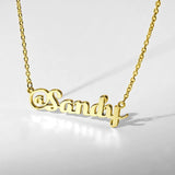 Personalized Name 925 Sterling Silver/Copper Necklace