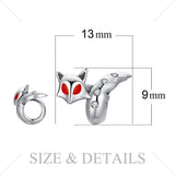 925 Sterling Silver  Fox Animal Beads Charms fit Bracelet  Fashion Jewelry for Women