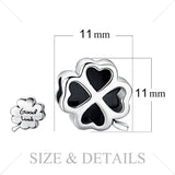 S925 Sterling Silver Four Leaf Clover Beads Charms Silver 925 Original For Bracelet Silver 925 original Jewelry