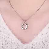 925 Sterling Silver Marriage Hollow Out Love Hearts Round Pendant Marry Love Eternal  Not Include A Chain