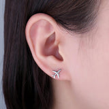 Airplane Thread Drop Earrings 925 Sterling Silver Earrings For Women Girls Korean Earrings Fashion Jewelry