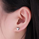 Bear Heart Stud Earrings 925 Sterling Silver Earrings for Women Girls Korean Earrings Fashion Jewelry