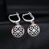 Celtic Knot Dangle Drop Earrings 925 Sterling Silver Earrings for Women Korean Earrings Fashion Jewelry