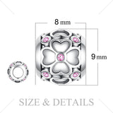Clover Flower 925 Sterling Silver Beads Charms Silver 925 Original For Bracelet Silver 925 original Jewelry