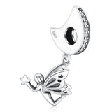 Fairy Angle 925 Sterling Silver Dangles Charms Silver 925 Original For Bracelet Silver 925 original Jewelry