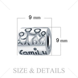 925 Sterling Silver Family Beads Charms Silver 925 Original For Bracelet Silver 925 original For Jewelry