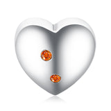 Heart Fish 925 Sterling Silver Beads Charms Silver 925 Original For Bracelet Silver 925 original Jewelry