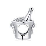 Ice Bucket Beer 925 Sterling Silver Beads Charms Silver 925 Original For Bracelet Silver 925 original Jewelry