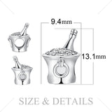Ice Bucket Beer 925 Sterling Silver Beads Charms Silver 925 Original For Bracelet Silver 925 original Jewelry