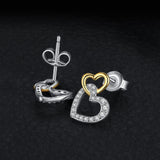 Infinity Love Heart CZ Stud Earrings 925 Sterling Silver Earrings For Women Earrings Fashion Jewelry