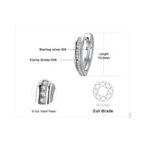 Love You Heart CZ Hoop Earrings Channel Set 925 Sterling Silver Earrings For Women Korean Earrings Fashion Jewelry