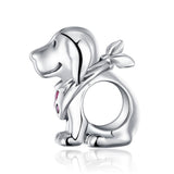 Puppy Dog 925 Sterling Silver Beads Charms Silver 925 Original For Bracelet