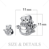925 Sterling Silver Snowman Beads Charms Silver 925 Original For Bracelet Silver 925 original Beads Jewelry