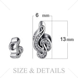 Treble Clef 925 Sterling Silver Beads Charms Silver 925 Original For Bracelet Silver 925 original Jewelry