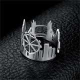 Twin Towers Rings 925 Sterling Silver Rings For Women Open Stackable Ring Silver 925 Jewelry Fine Jewelry