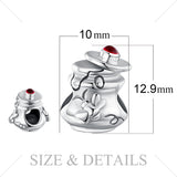 Vintage 925 Sterling Silver Honey Bee Pot Beads Charms Fit Bracelets Trendy Jewelry Gift Beads For Women Hot Selling