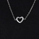 Love Heart Bracelet CZ 925 Sterling Silver Chain Bangles Bracelets For Women Silver 925 Jewelry