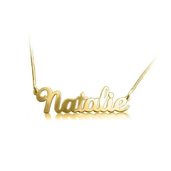 Personalized Classic Name Necklace Adjustable 16”+2” - 925 Sterling Silver OEM And Customization