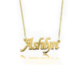 Personalized Classic Name Necklace Adjustable 16”-20” - 925 Sterling Silver OEM And Customization
