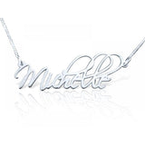 14K Gold Personalized Artistic Style Name Necklace Adjustable 16”-20” - 925 Sterling Silver OEM And Customization