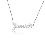 Personalized Butterfly Charm Name Necklace Adjustable 16”+2” - 925 Sterling Silver OEM And Customization