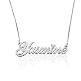 Personalized Classic Cursive Heart Custom Name Necklace