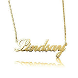 Personalized Classic Cursive Name Necklace Adjustable 16”-20”