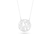 925 Sterling Silver Personalized Monogram Acrylic Necklace Adjustable 16”-20” - 925 Sterling Silver OEM And Customization